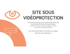 Etiquette affichage légal vidéosurveillance