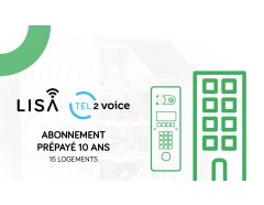Abonnement 15 logements Tel2VOICE/LISA Prépayé 10 ans