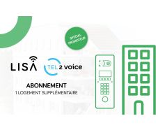 Abonnement 1 logt supplémentaire Tel2Voice/LISA PRO