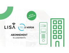 Abonnement 15 logements Tel2Voice/LISA Pro